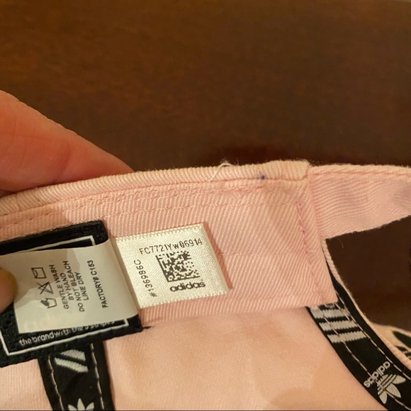 adidas Originals Women's Relaxed Plus Adjustable Strapback Pink Cotton Cap Hat - Picture 9 of 10